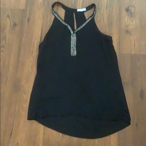 Black beaded tank